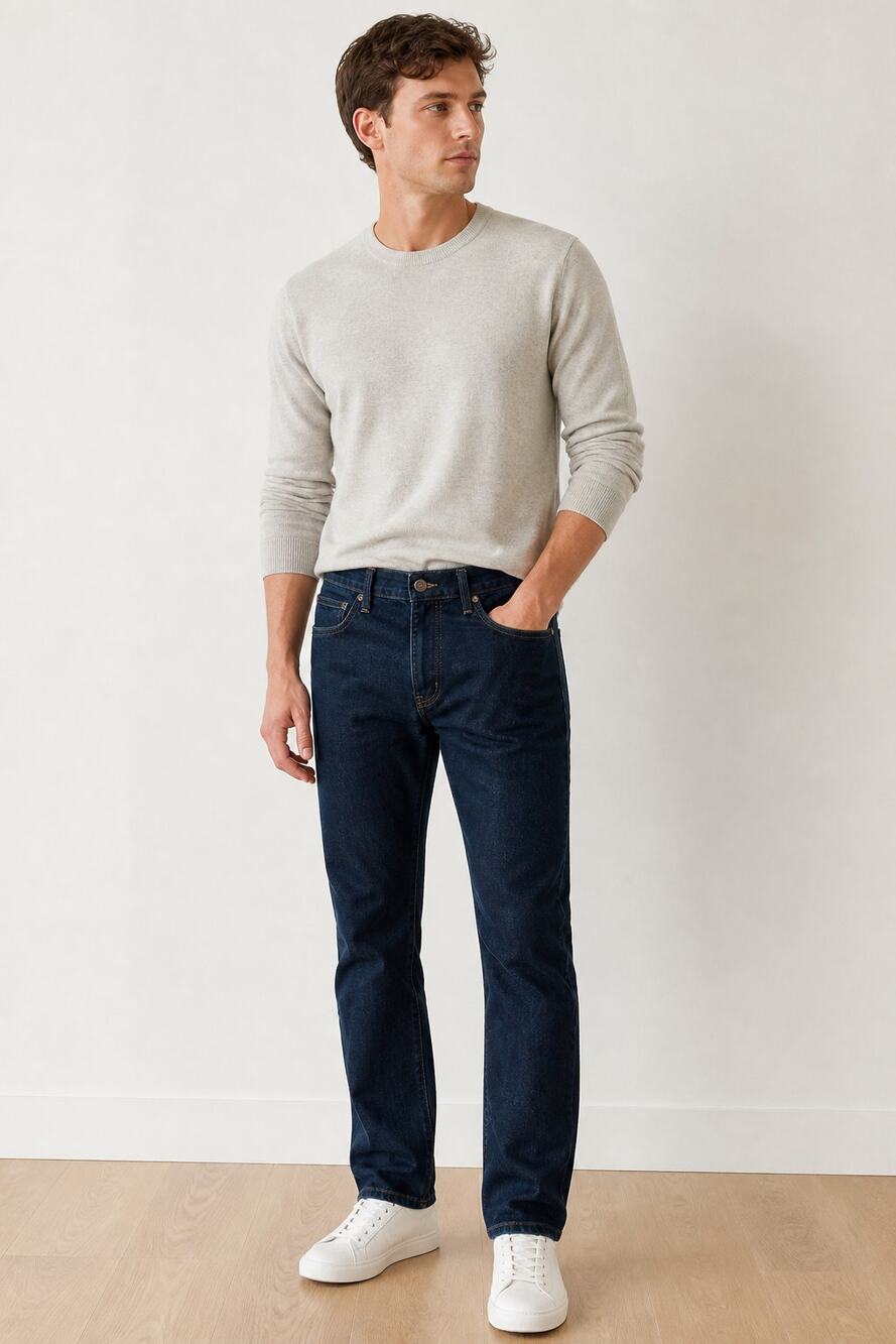 J.Crew Men's Flex Straight Leg Dark Wash Jeans W32 L32 - Picture 1 of 8